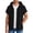 Black, variant on Short Sleeve Hoodie Jacket for Men Fashion Streetwear Letter Texture Knit Zip-Up Drawstrings Jackets with Pockets Big and Tall Gray XXXXL