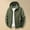 Army Green, variant on Men's Softshell Jacket Lightweight Waterproof Hooded Insulated Rain Jacket Windbreaker for Hiking & Travel Gray XL(XL)