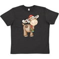 thumbnail image 3 of Inktastic Christmas Molly Moose Youth T-Shirt, 3 of 5