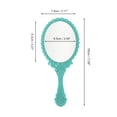 thumbnail image 2 of Unique Bargains 2 Pcs Delicate Handheld Mirror for Vacation Travel Green Plastic Glass, 2 of 5
