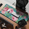 thumbnail image 2 of Long Mouse Pads for Desk,Pioneer Flower Floral Print Pattern Desk Mats on Top Of Desks, Desk Mouse Pad Extra Large with 3mm Non-Slip Base and Stitched Edge for Gaming,Office,Work,Home 35.4"x15.7", 2 of 6