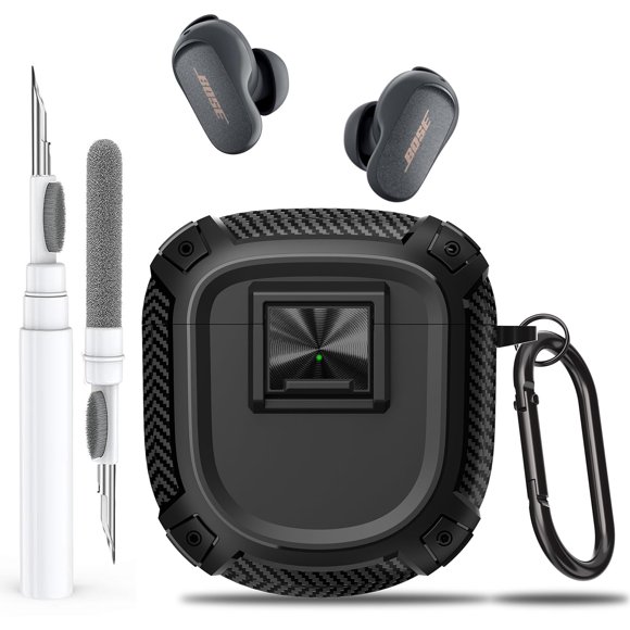 Funda para auriculares Bose QuietComfort II/Ultra con limpiador