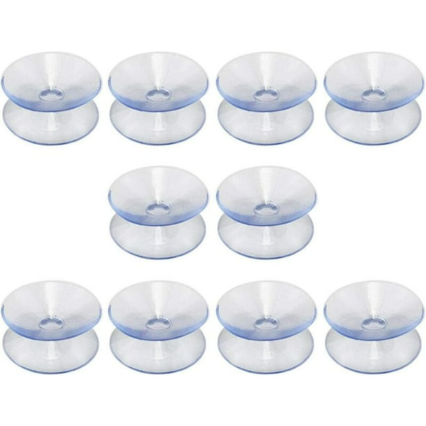Paquete de 10 ventosas transparentes antideslizantes de doble cara, almohadillas antideslizantes de vidrio para mesa de café, patas de fijación de escritorio transparentes para protección de muebles de ventanas del hogar (tamaño: 30 mm) Kuyhfg Bienvenido a Kuyhfg