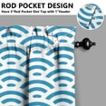 thumbnail image 5 of Kitchen Curtains 36 Inch Short - 3 Panel Set, Mermaid Ocean Underwater Coral Design, Rod Pocket Window Curtain, 100% Polyester, Easy Wash for Farmhouse, Nautical Kitchen, Bathroom, 5 of 6