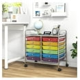 thumbnail image 4 of 12-Drawer Rolling Storage Cart, Multifunctional Art Organizer Cart, Mobile Utility Storage Cart with Removable Drawers & Lockable Wheels, Cart for Home Office School,, 4 of 9