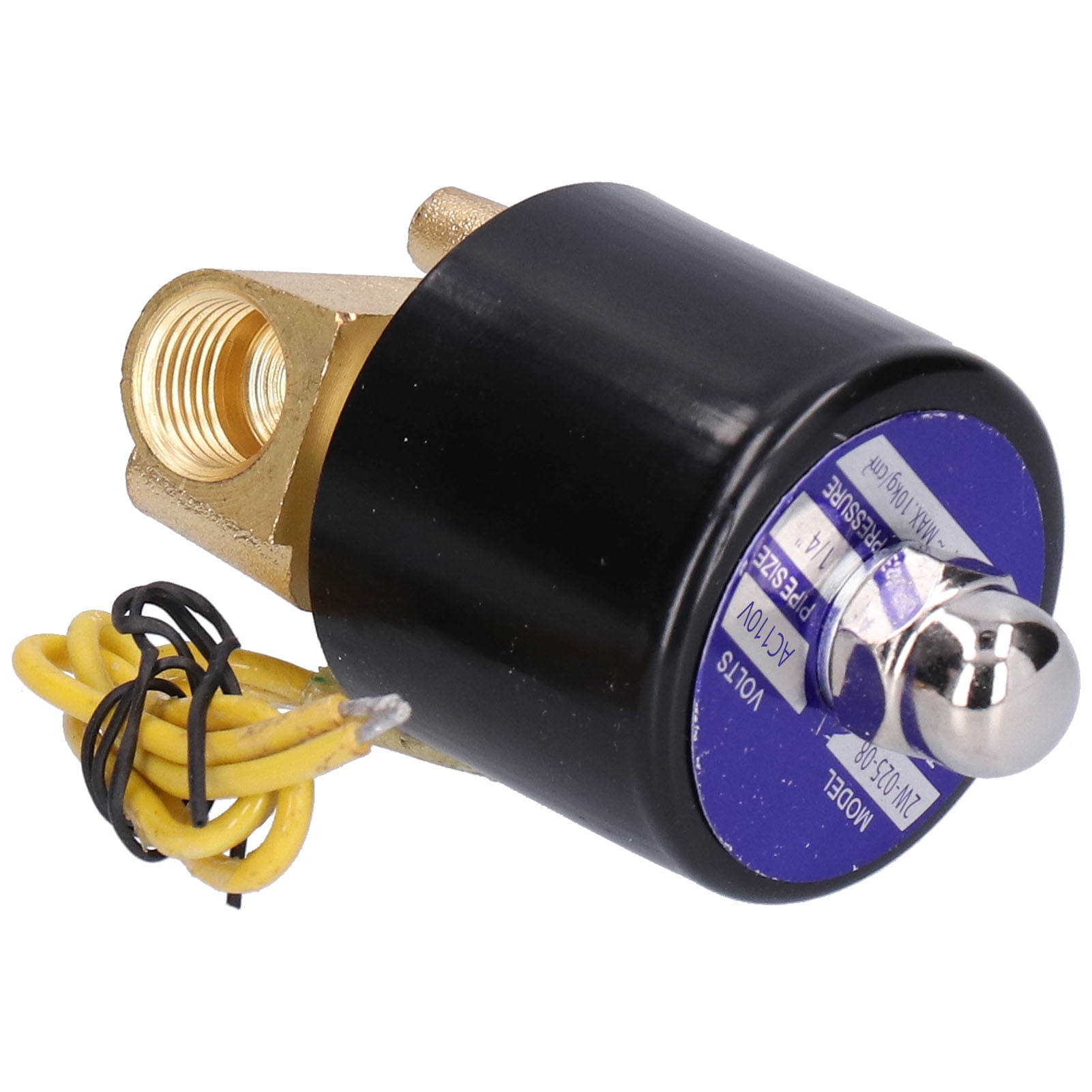 1/4" 2W-025-08 Electric Solenoid Valve Pneumatic Valve Brass Body for Water Oil 
