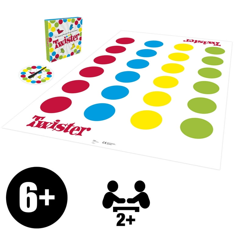 Twister Party Floor Board Game for Kids and Family Ages 6 and Up, 2+ Players