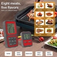 thumbnail image 3 of Wireless Meat Thermometer with 2 Probes, 150m/500ft BT Range, Backlit LCD Display, High Accuracy (±1℃), Alarm & Timer Functions, Magnetic Base & Hanging Bracket for Outdoor BBQ, Camping, Kitchen, 3 of 6