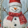 thumbnail image 5 of SHERONV Snowman Cardinal Christmas Trees Washable Shower Curtain 36"x72, 5 of 7