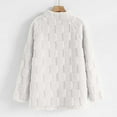 thumbnail image 5 of Erwazi Fleece Fuzzy Coats for Women Button Down Winter Warm Pajama Loungewear Tops with Pockets, 5 of 5