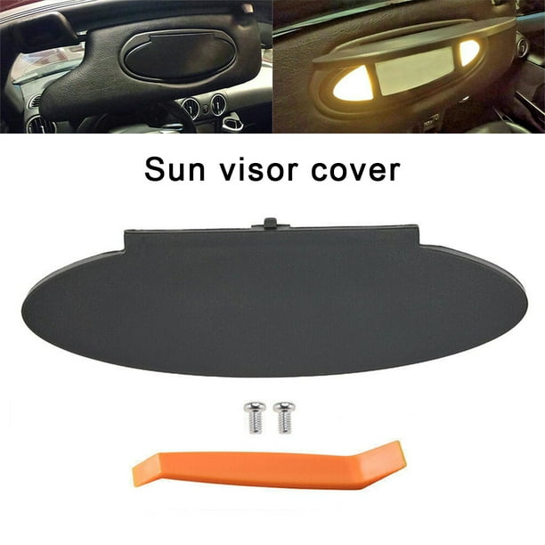 ZheElen ABS Car Sun Visor Vanity Mirror Covers Fine Workmanship For Stylish Look Car Sun Visor Mirror Cover