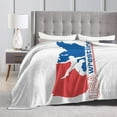 thumbnail image 4 of USA Wrestling Fleece Blanket, Very Soft Microfiber Flannel Blanket for Couch Warm and Cozy for All Seasons, 4 of 6