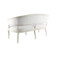 thumbnail image 4 of Decmode - Antique Sheraton Style Upholstered White Wood Sofa, 67" x 35", 4 of 5