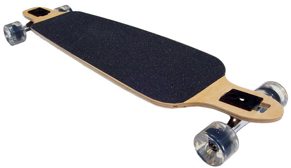Longboard Skateboard natur 39" Drop-through 99cm  Komplettboard Speedboard 