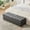 Gray, variant on CQSXDA 60.2'' Wide Upholstered PU Storage Bench, Flip-Top Tufted Ottoman  Footrest Stool  for Living Room Bedroom Entryway, Brown