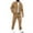 Khaki, variant on Wutalume Men's Solid Color Retro Work Jacket with Multi-Pocket Trousers, Trendy and Tough Suit for Casual Outings and Outdoor Activities,Army Green L