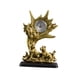 thumbnail image 5 of Reloj de mesa, estatua de Animal, reloj decorativo para estante, estatua artesanal, colección creativa de animales, adorno de escritorio para estante, León Macarena Estatua del reloj, 5 of 8