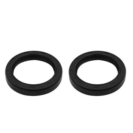 2pcs Black Motorcycle Front Fork Oil Seal 55mm x 41mm x 8mm for Kawasaki