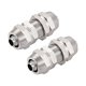 thumbnail image 1 of Conectores rápidos de tubo ID de 8 mm, uniones de manguera de latón niquelado, 2 piezas, 1 of 3