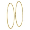 thumbnail image 2 of 10k Polished Endless Tube Hoop Earrings, 2 of 3