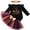 Black Pumpkin, variant on WIBACKER Newborn Baby Girl My 1st Halloween Skirt Outfit, Infant Pumpkin Dress, Toddler Romper Tutu Skirt Headband Set