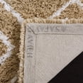 thumbnail image 4 of SAFAVIEH Toronto Isla Abstract Geometric Polyester Shag Area Rug, Beige/Ivory, 4' x 6', 4 of 6