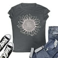 thumbnail image 4 of Womens Tops Casual T Shirts Oversized Loose Short Sleeve Sunflower Print Summer 2025 Fall Clothes, 4 of 4
