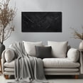 thumbnail image 3 of Large Hand Painted Black 3D Textured Abstract Wall Art, Minimalist Diagonal Line Raised Impasto Oil Painting Picture, 40x20 Inch Canvas Wall Decor for Living Room Bedroom Hallway Office, 3 of 9