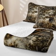 thumbnail image 4 of Erosebridal Jungle Deer Elk Twin Quilt Set for Girls Boys, Rustic Farmhouse Twin Coverlet Set, 2pcs, 4 of 7