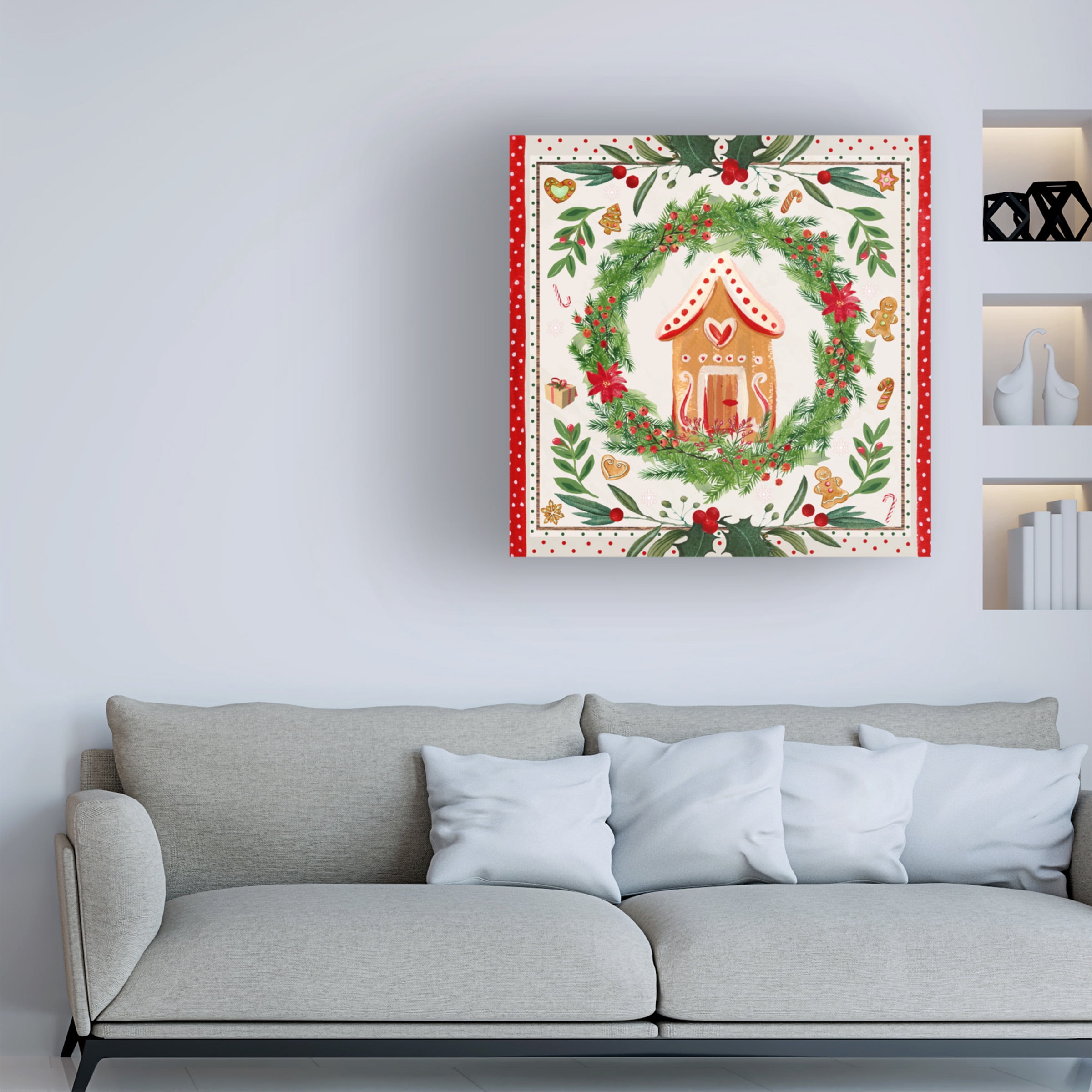 The Font Diva 'Holly Holiday' Canvas Art