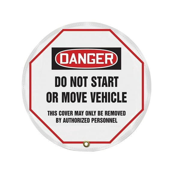 Accuform Steering Wheel Cover,Do Not Start,16 In. KDD814