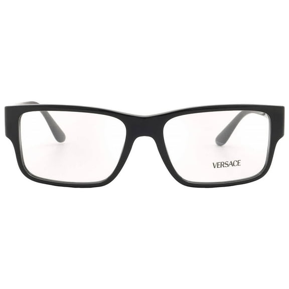 Versace Demo Rectangular Men's Eyeglasses VE3342 GB1 57