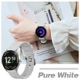 thumbnail image 7 of Silicone Watch Straps 22mm Quick Release Rubber Replacement Bands for Men Women - Extra Long, White with Silver Buckle, 7 of 7