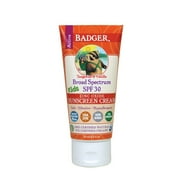 Badger - Active Kids Sunscreen Cream Tangerine & Vanilla 30 SPF - 2.9 Oz