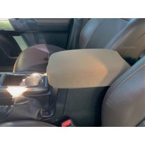 Auto Console Covers-Center Console Armrest Cover Fits Toyota Tacoma 2016-2025 Waterproof Neoprene Fabric- Tan