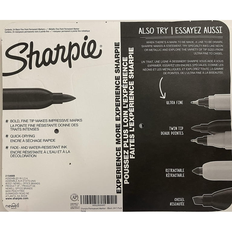 Sharpie Permanent Marker, 25 Count 