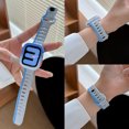 thumbnail image 2 of Correa deportiva para Apple Watch Ultra 2, 49mm, 45mm, 40mm, 44mm, 42mm, 41mm, 44 y 40mm, pulsera de silicona iWatch Series 9 8 7 6 SE 5 4 3, 2 of 5