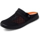 thumbnail image 1 of TANTOO Sandalias de Estar por Casa Planas para Hombres y Cómodos Suave Pantuflas de Interior Exterior… Naranja negro 24.5 cm Naranja negro 24.5 cm Xishao ropa, 1 of 2