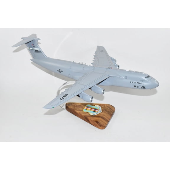 Lockheed Martin® C-5M Super Galaxy®, 60th Air Mobility Wing, 18" Mahogany Scale Model