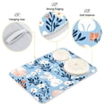 thumbnail image 3 of Yayeee Dish Drying Mat for Kitchen Counter 18"x24" Microfiber Absorbent Pad, Floral Easter Rabbits, 3 of 7