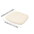 thumbnail image 3 of Topukaiba Stretch Dining Chair Seat Covers, Removable Washable Chair Slipcovers, Anti-Dust Kitchen Dining Room Seat Cushion Protectors, Elastic Fitted Chair Seat Covers,White-A, 21"x21", 3 of 6