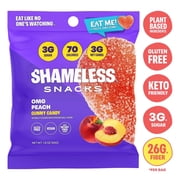 Shameless Snacks - Low Calorie Snacks, Low Carb Keto Gummies (Gluten Free) - 1 Pack OMG Peach