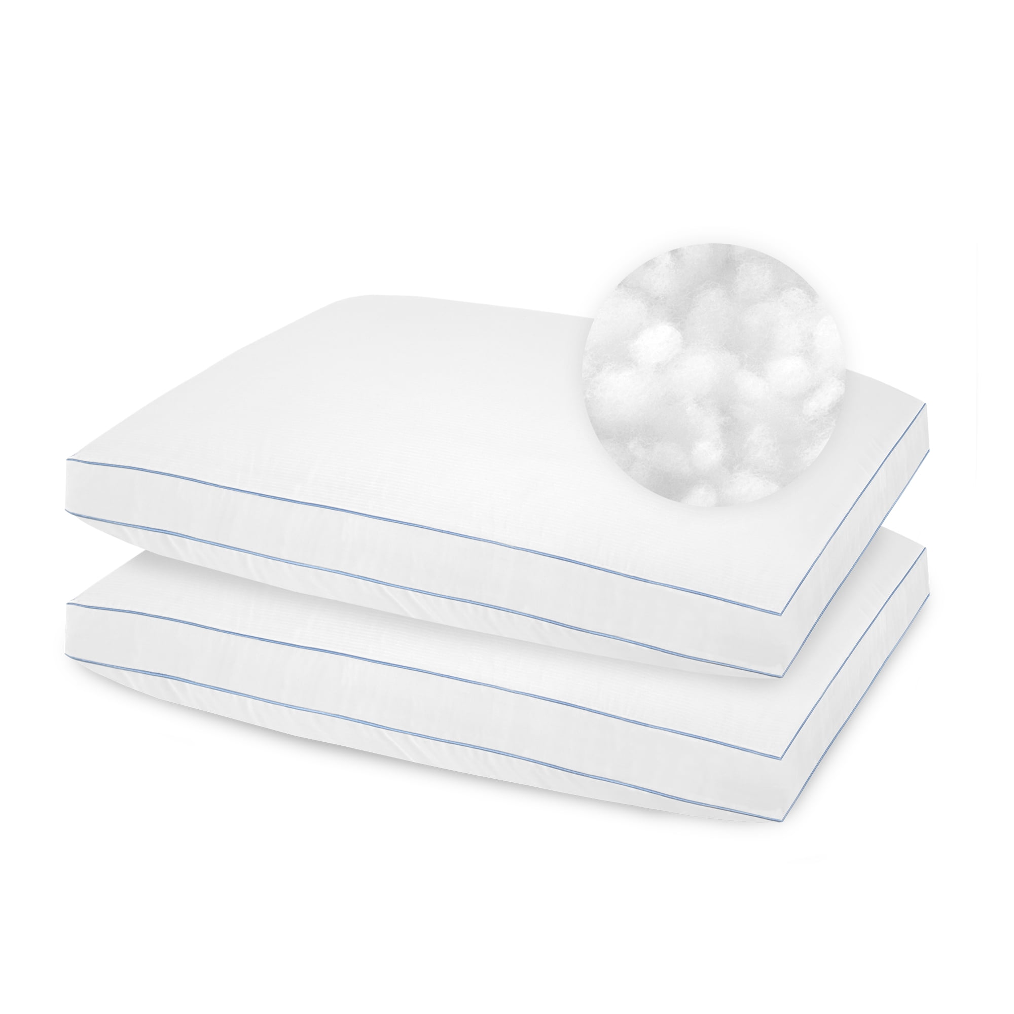 BioPEDIC Extra Firm Density Standard Pillow With Nanotex 2 pack