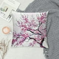 thumbnail image 2 of HENGT Cherry Blossom Pillow Cover Japanese Cherry Decorative Pillowcases Cherry Blossom Pillowcase Pink Flower Pillow Cases with Hidden Zipper Home Cushion Decorative, 2 of 5