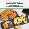 thumbnail image 4 of Vacuum Seal Rolls 11" x 25' 2 Pack (50 Feet Total) (Black and Clear) 5.5 Mil - BPA Free Commerical Grade Food Saver for Storage, Sous Vide, Meal Prep Sealer Bag, 4 of 5