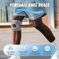 thumbnail image 2 of Knee Brace for Women Men Adjustable Knee Support, Knees Pains Relief Brace for Meniscus Tear Knee Pain Arthritis Pain Injury Recoverys Running Workout (1, Gray), 2 of 7