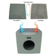 thumbnail image 5 of JESPET & GOOPAWS: Foldable Cat Condo - Sage Green - Cube House, Sleeper Bed Cave, Top Lying Surface, 2 Reversible Cushions, Hiding Place, 15.5 x 15", 5 of 8