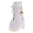 thumbnail image 5 of 2 Pares Botas de Cordones de Tacón de material cuero PU de Muñeca con Accesorio de Bowknot yotijar Bjd Doll Boots 2020 EE. UU., 5 of 5