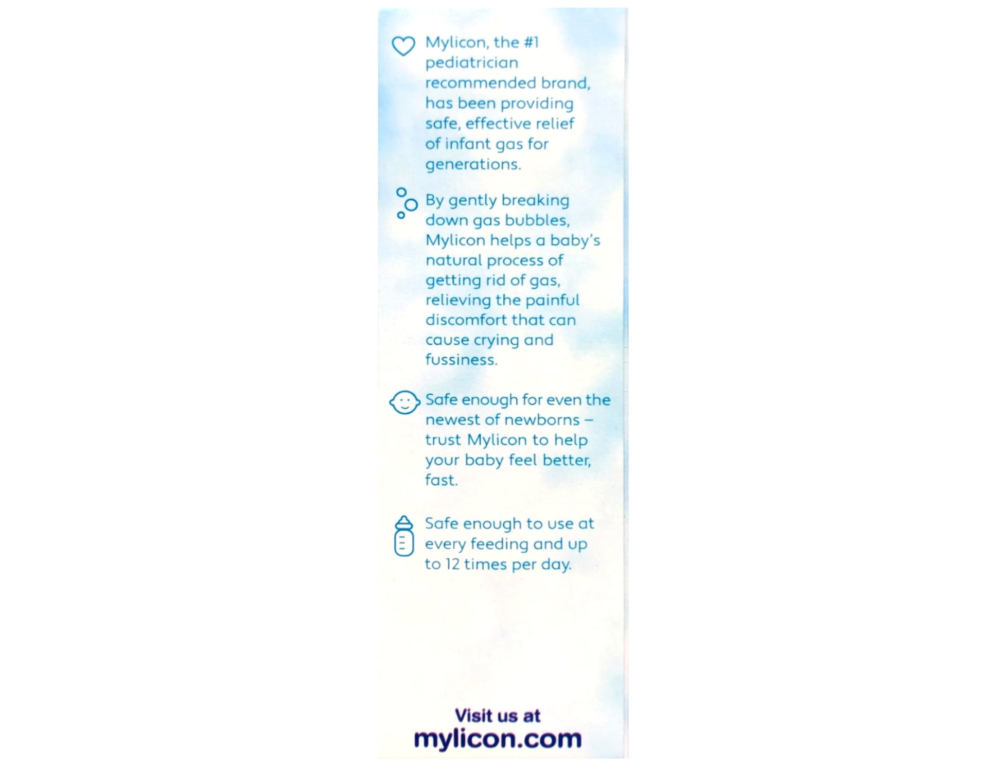 Mylicon Infant Drops Anti-Gas Relief, Original Formula 1 oz (Pack of 4)