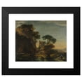 thumbnail image 2 of Salvator Rosa 24x20 Black Modern Framed Museum Art Print Titled - Ruins in a Rocky Landscape (C. 1640), 2 of 5